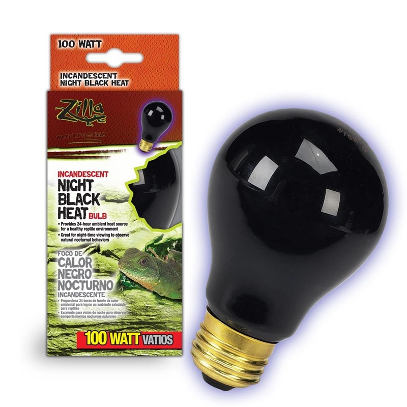 ZILLA Incandescent Night Black Heat Bulb 100W