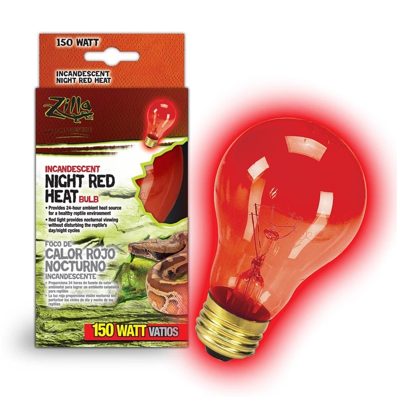 ZILLA Incandescent Night Red Heat Bulb 150W