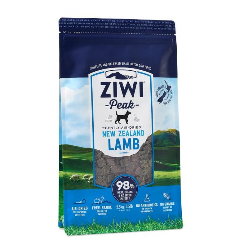 Ziwi Peak Air-Dried Dog Food - Lamb - 2.2lb Bag