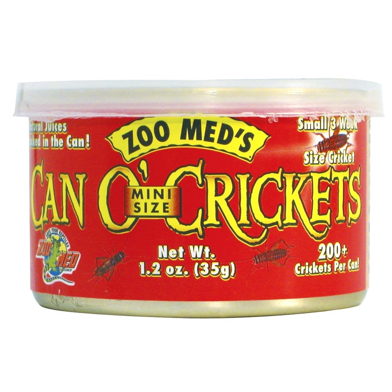 ZOO MED Can O' Mini Size Crickets 1.2oz
