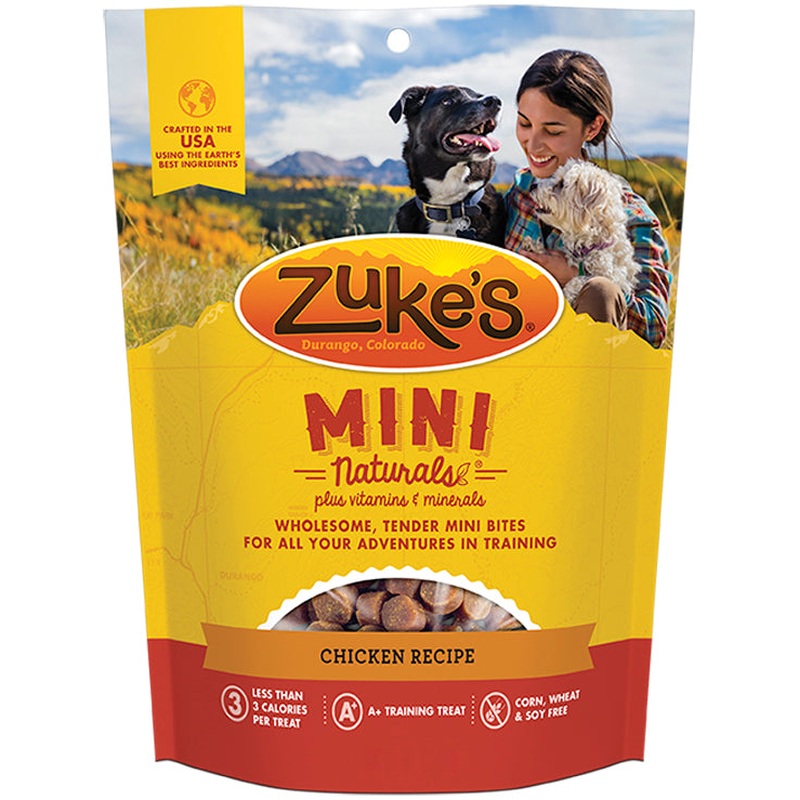 Zukes Chicken Recipe Tender Mini Bites Dog Treats 6oz