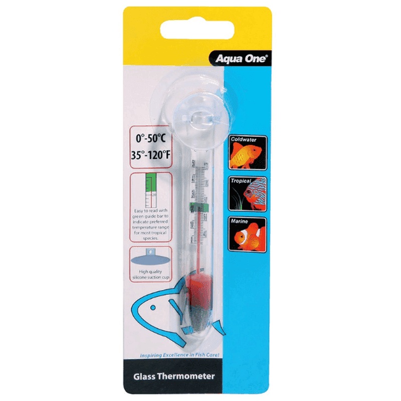 Aqua One Glass Thermometer