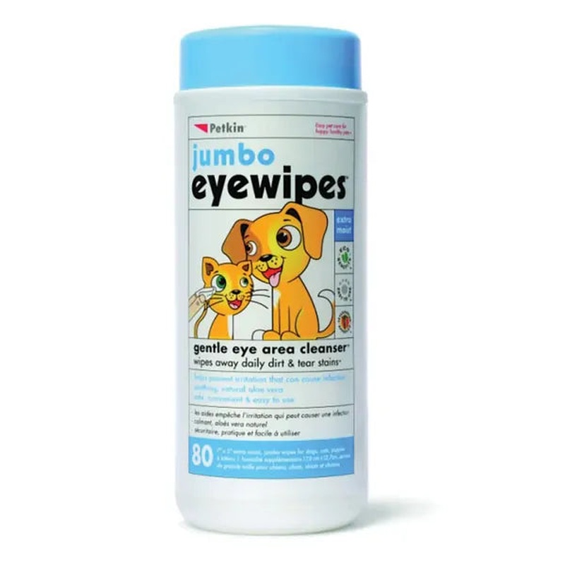 Petkin Jumbo Eye Wipes
