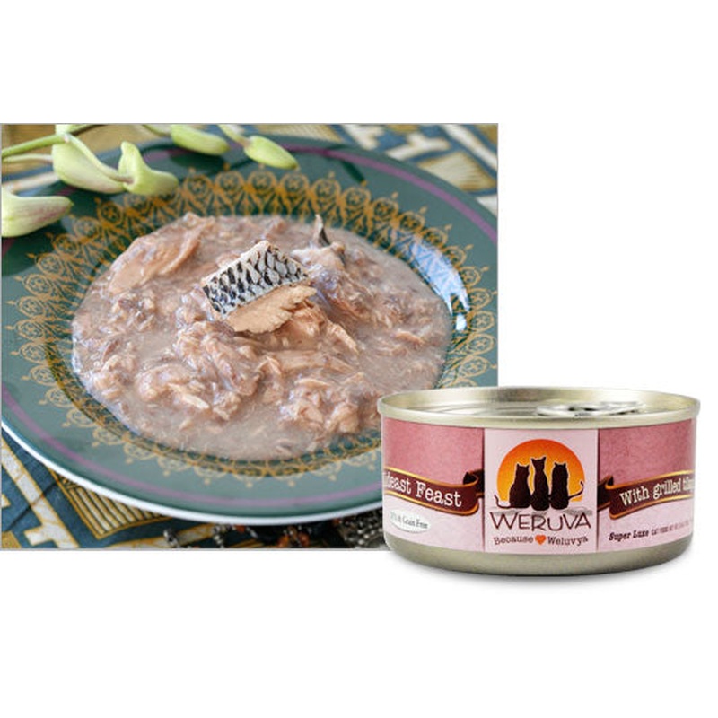 Weruva Classic Cat Wet Cat Food - Mideast Feast with Grilled Tilapia in Gravy Cat Food - 3oz
