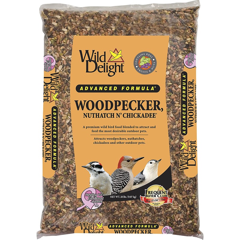 Wild Delight Woodpecker Nuthatch N Chickadee Wild Bird Food 20lb