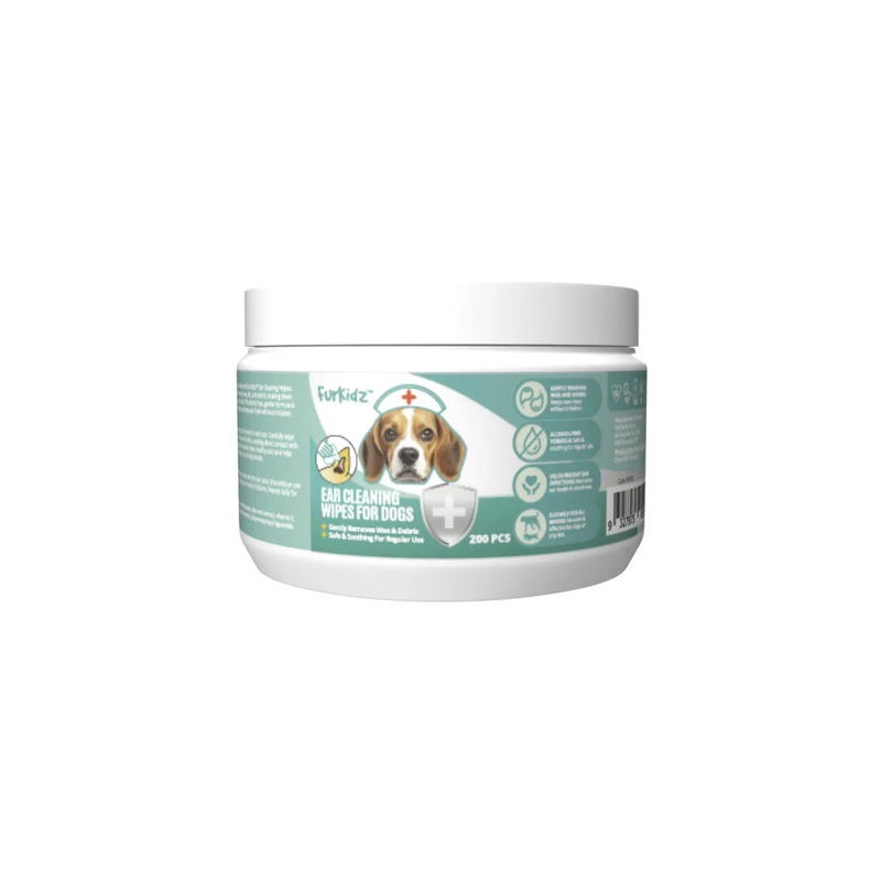 Furkidz Ear Cleaning Wipes for Dogs