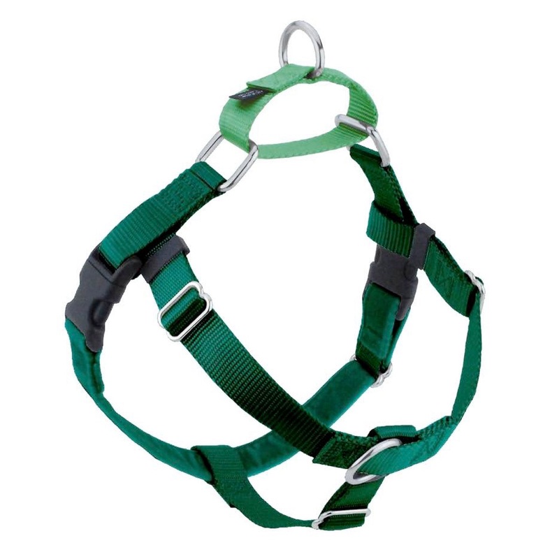 2 Hounds Design Freedom No-Pull Dog Harness - Medium 1" x 24-28" - Kelly Green
