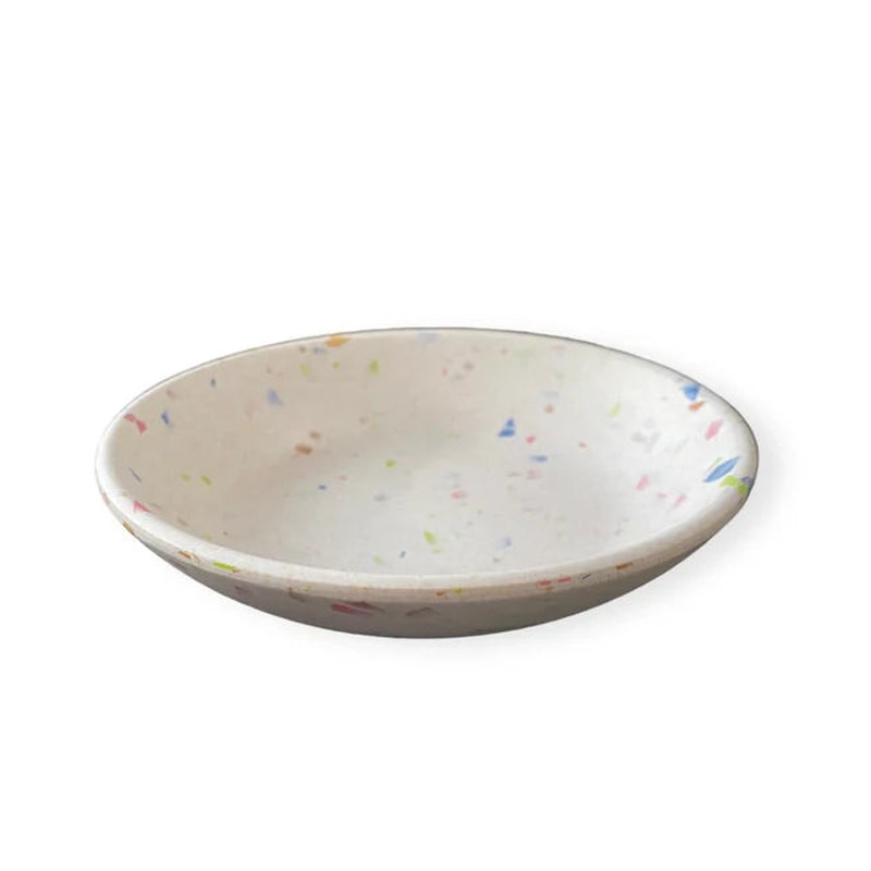 Cattitude Cat Saucer Bamboo Terrazzo