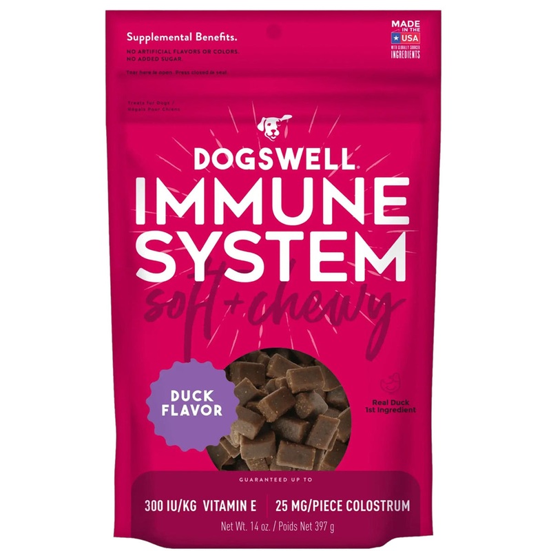 DogsWell Immune System Soft & Chewy Treats Duck Recipe Dog Treats 14oz