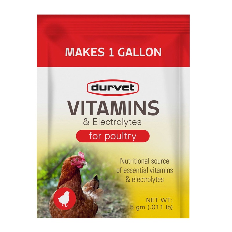 Durvet Vitamins & Electrolytes For Poultry Single