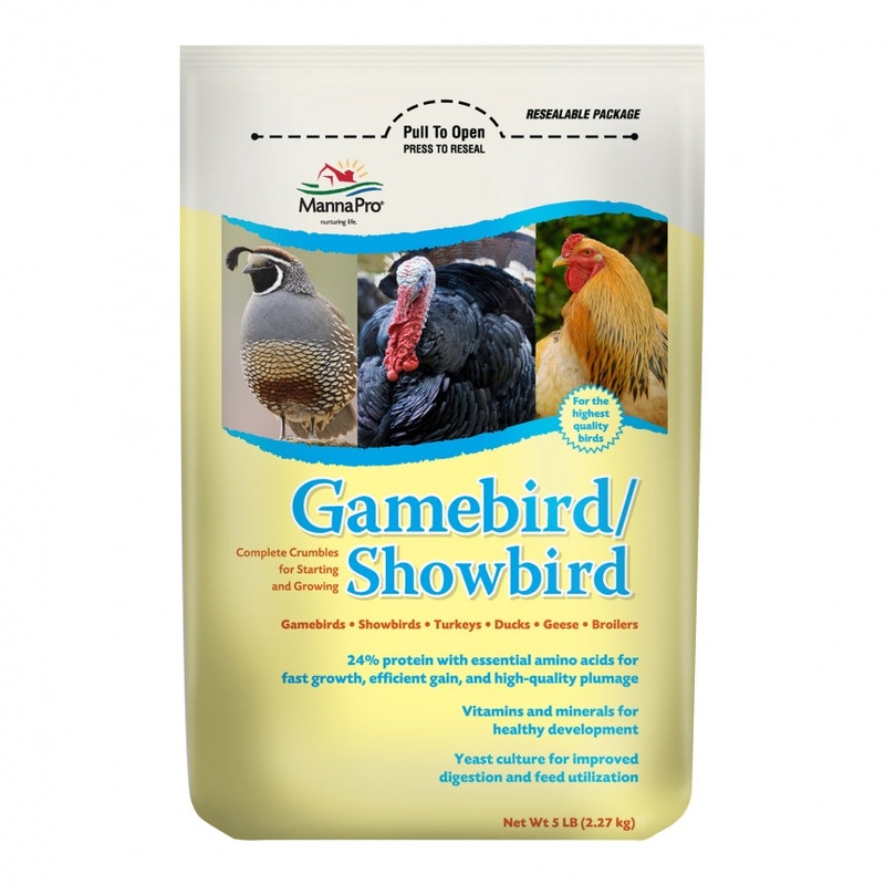 Manna Pro Gamebird/Showbird for Starting and Growing Birds 5lb