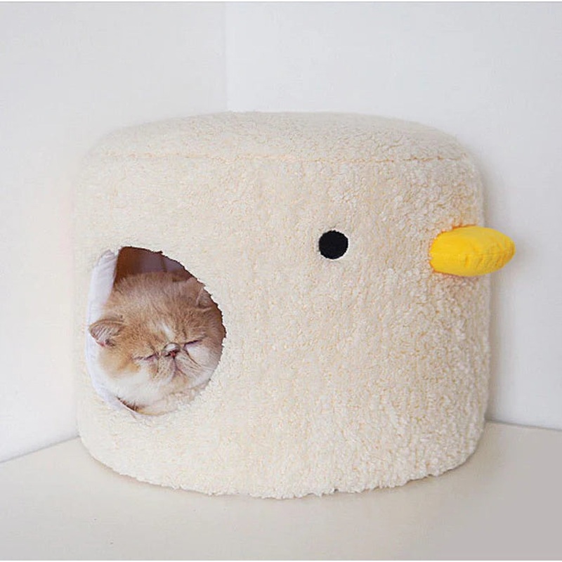 PURROOM Little Chicken Series - Enclosed Plush Pet Bed