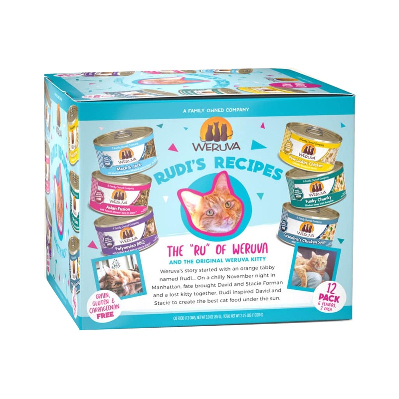 Weruva Rudi's Recipes Cat Food Variety Pack Can 3oz
