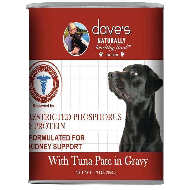 Dave's Pet Food Renal Restricted Phosphorus & Protein Wet Dog Food - Tuna Pate in Gravy - 13oz Can