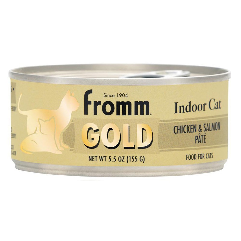 Fromm Gold  Indoor Cat Wet Cat Food - Chicken & Salmon Pt - 5.5oz Can