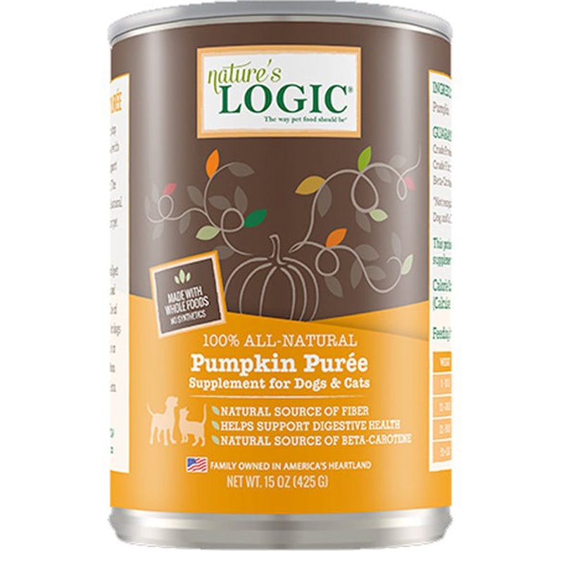 Nature's Logic Pumpkin Puree For Cats & Dogs 15oz
