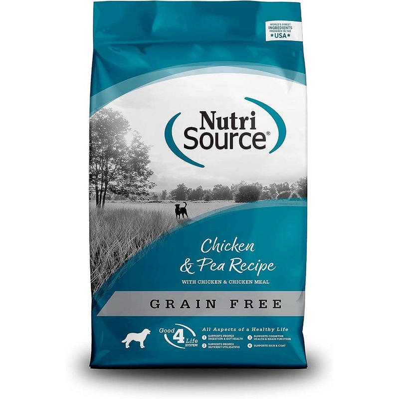 NutriSource Grain Free Chicken & Pea Dry Dog Food 26lb Bag