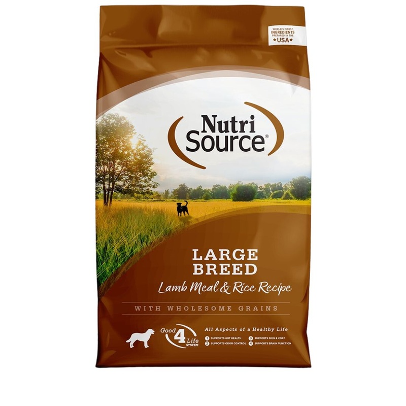 NutriSource Wholesome Grains Large Breed Dry Dog Food - Lamb & Rice - 26lb Bag