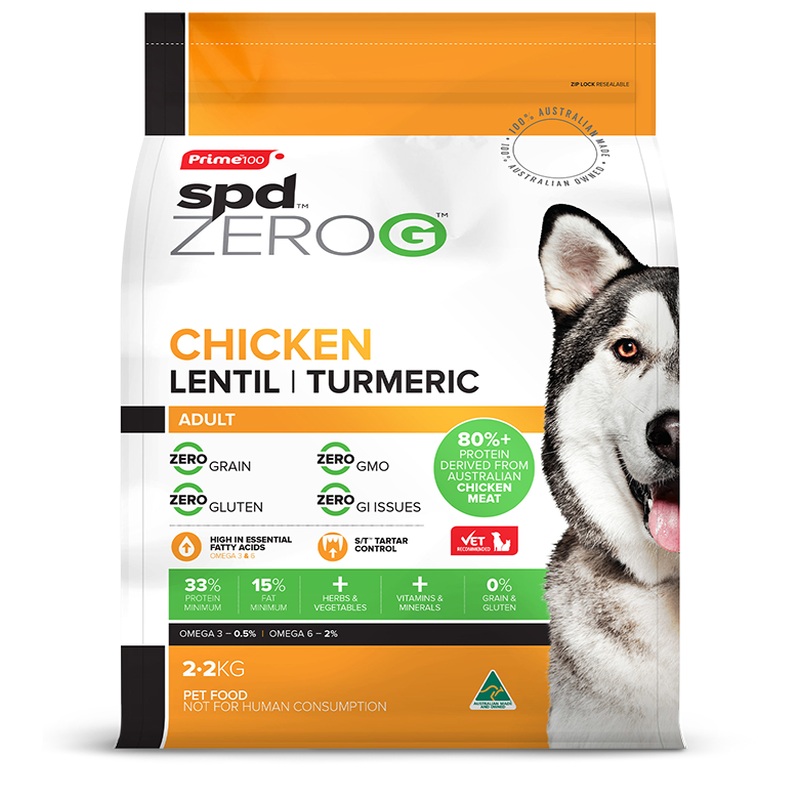 Prime ZeroG Chicken Lentil Turmeric 12kg