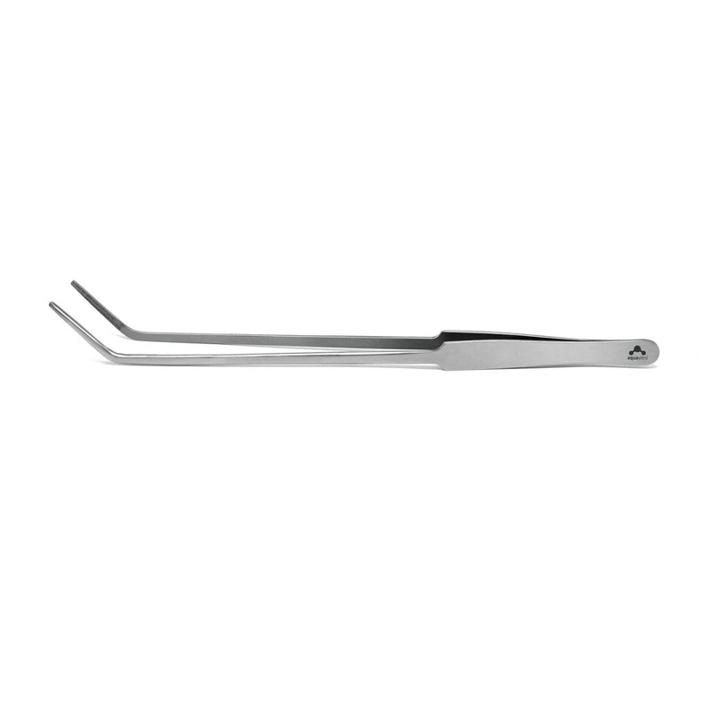 Aquavitro Curved Fine Tip Forceps 25cm