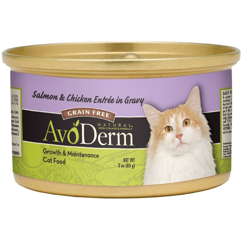 AvoDerm Grain-Free Wet Cat Food - Salmon & Chicken - 3oz Can