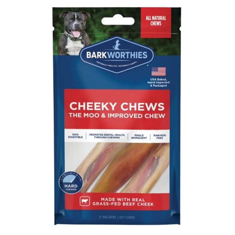 Barkworthies Dog Cheeky Chews 6in Each