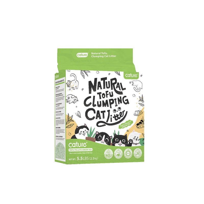 CATURE Tofu Clumping Cat Litter Green Tea 18L/7.2Kg