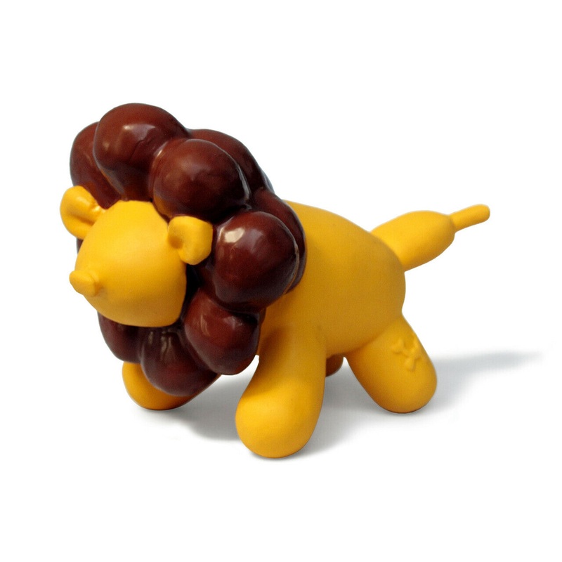 Charming Pet Latex Squeaker Dog Toy - Yellow Balloon Lion
