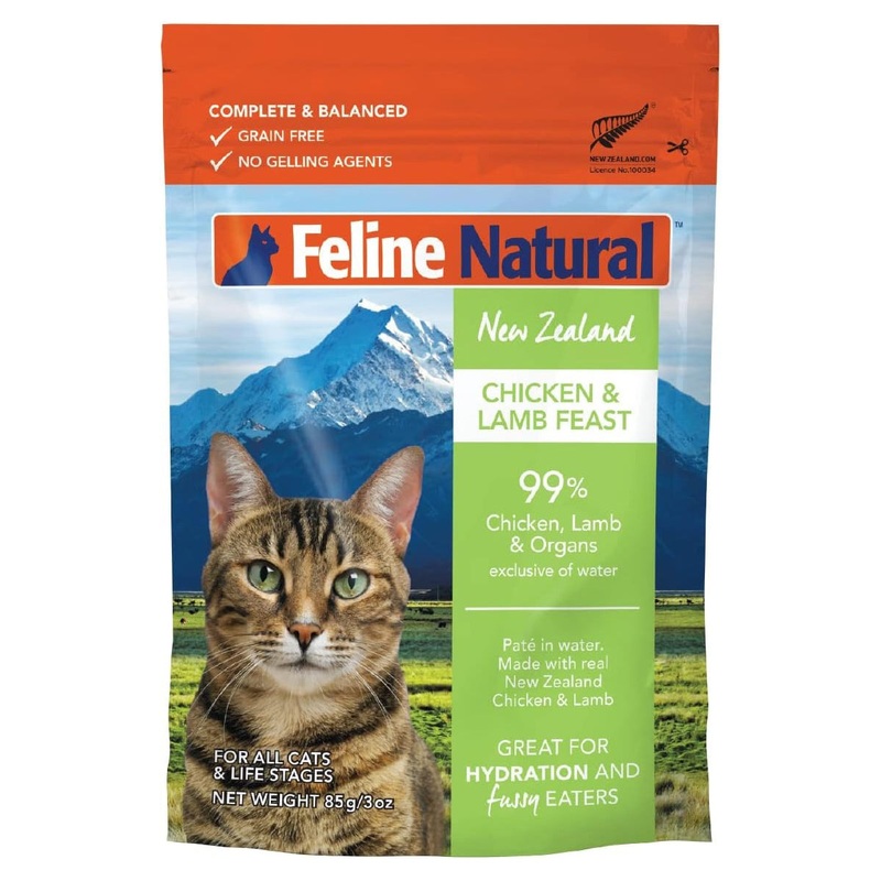 Feline Natural Wet Cat Food - Chicken & Lamb - 3oz Pouch