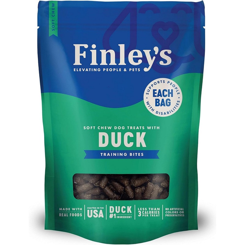 Finley's Duck Recipe Soft Chew Training Bites Dog Treats 6oz