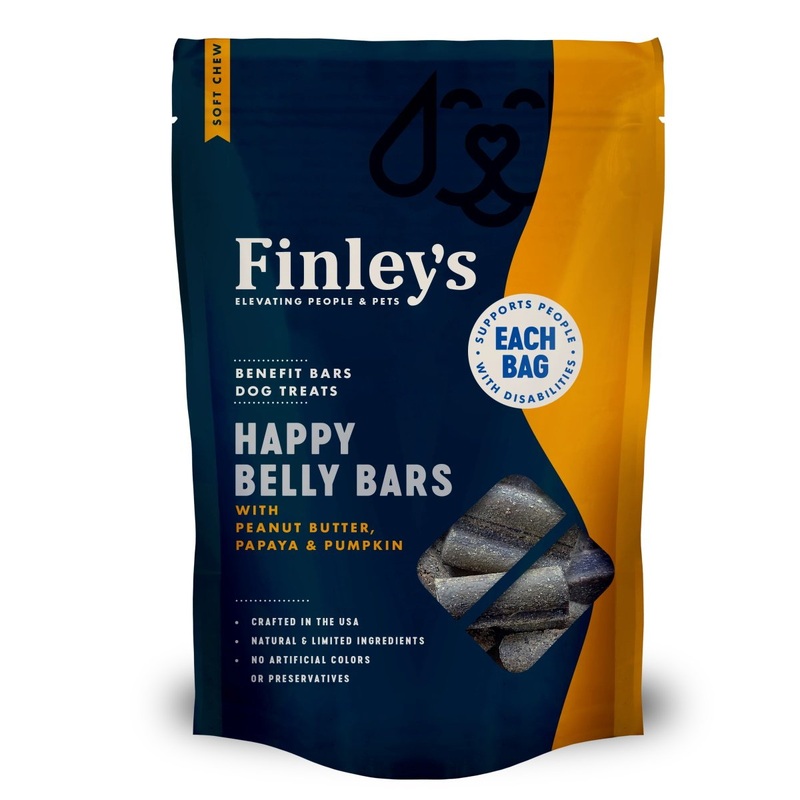 Finley's Happy Belly Soft Chew Benefit Bars Dog Treats 6oz
