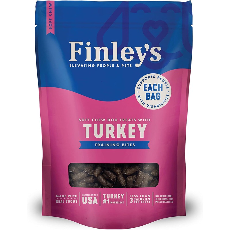Finley's Turkey Recipe Soft Chew Training Bites Dog Treats 16oz