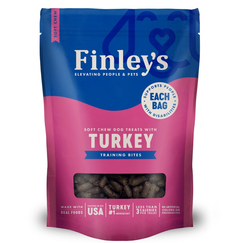 Finley's Turkey Recipe Soft Chew Training Bites Dog Treats 6oz