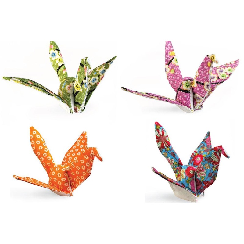 Goli Design Cotton Origami Crane Cat Toys 2.75"