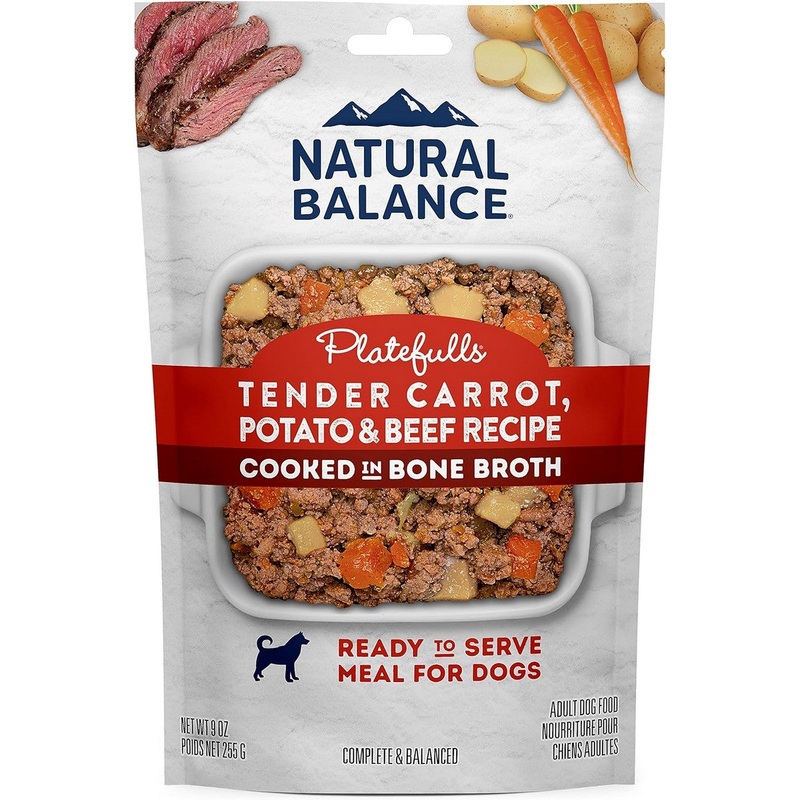 Natural Balance Platefulls Wet Dog Food - Tender Carrot Potato & Beef - 9oz Pouch
