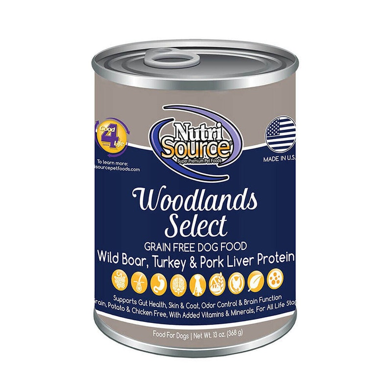 NutriSource Woodlands Select Grain Free Wet Dog Food 13oz
