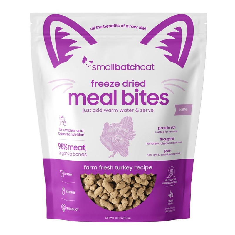 Smallbatch Bites Freeze Dried Cat Food - Turkey - 10oz Bag