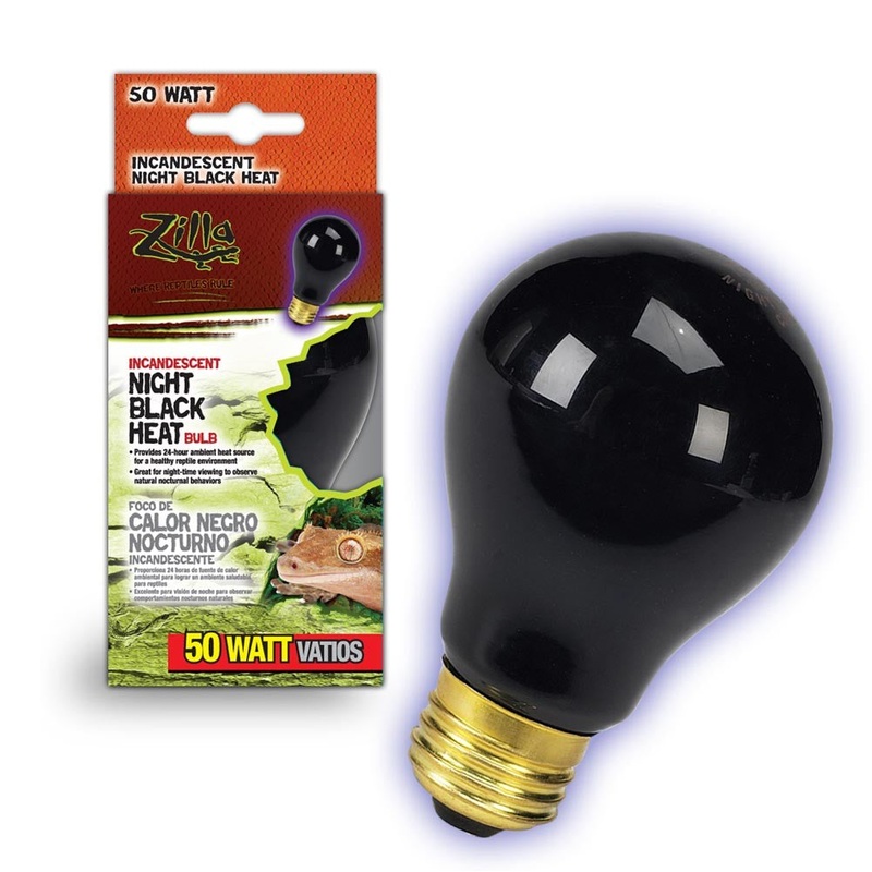 ZILLA Incandescent Night Black Heat Bulb 50W