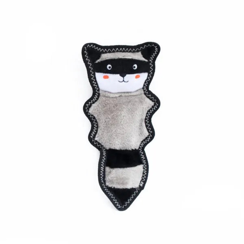Zippy Paws Z-Stitch Skinny Peltz - Raccoon