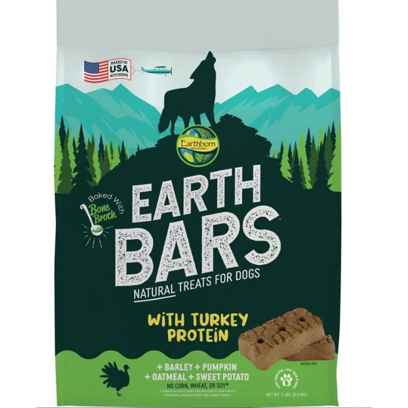 Earthborn Holistic Earth Bars Turkey Dog Treats 2lb