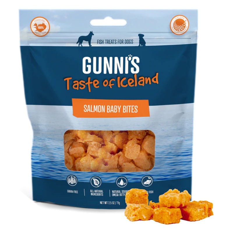 Gunni's Pet Salmon Baby Bites Dog Treats 2.5oz