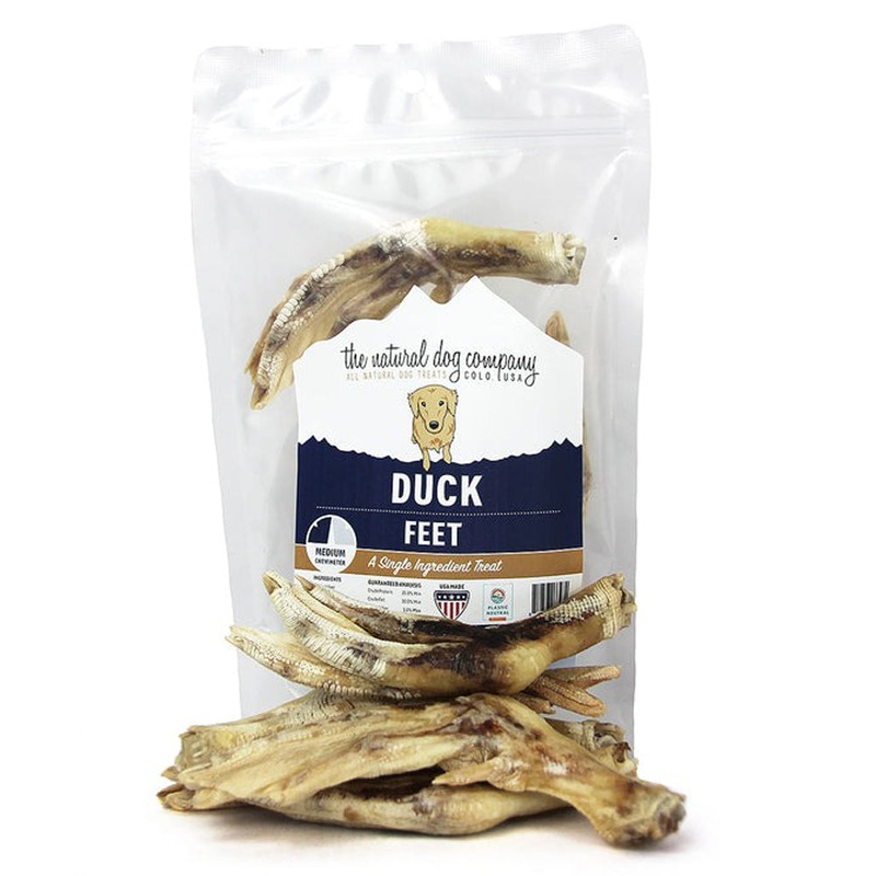 The Natural Dog Company Freeze-Dried Duck Feet Dog Treats 3oz