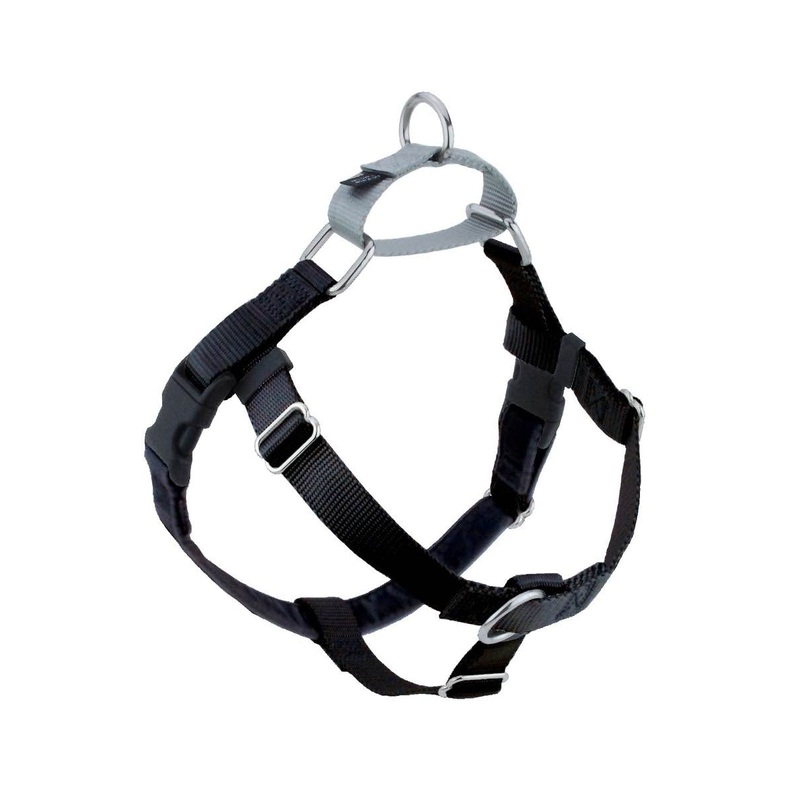 2 Hounds Design Freedom No-Pull Dog Harness - Medium 1" x 28-32" - Black