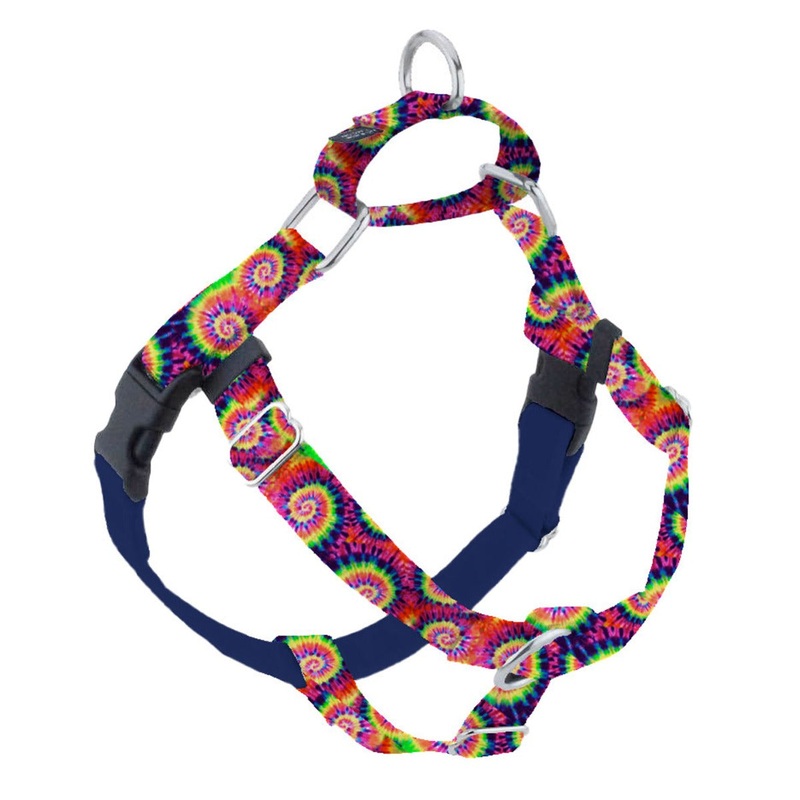 2 Hounds Design Freedom No-Pull Dog Harness - Small 5/8" x 20-24" - Classic Tye-Die