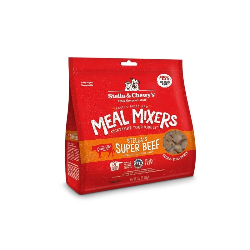 Stella & Chewy's Freeze-Dried Meal Mixers Super Beef Dog Food 3.5oz