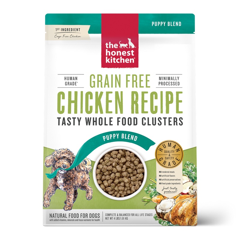 The Honest Kitchen Whole Grain Chicken Whole Food Clusters - Puppy - Dry Dog Food - 4lb Bag