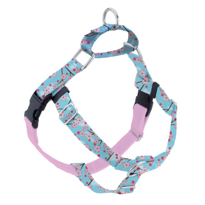 2 Hounds Design Freedom No-Pull Dog Harness - Small 5/8" x 20-24" - Cherry Blossom