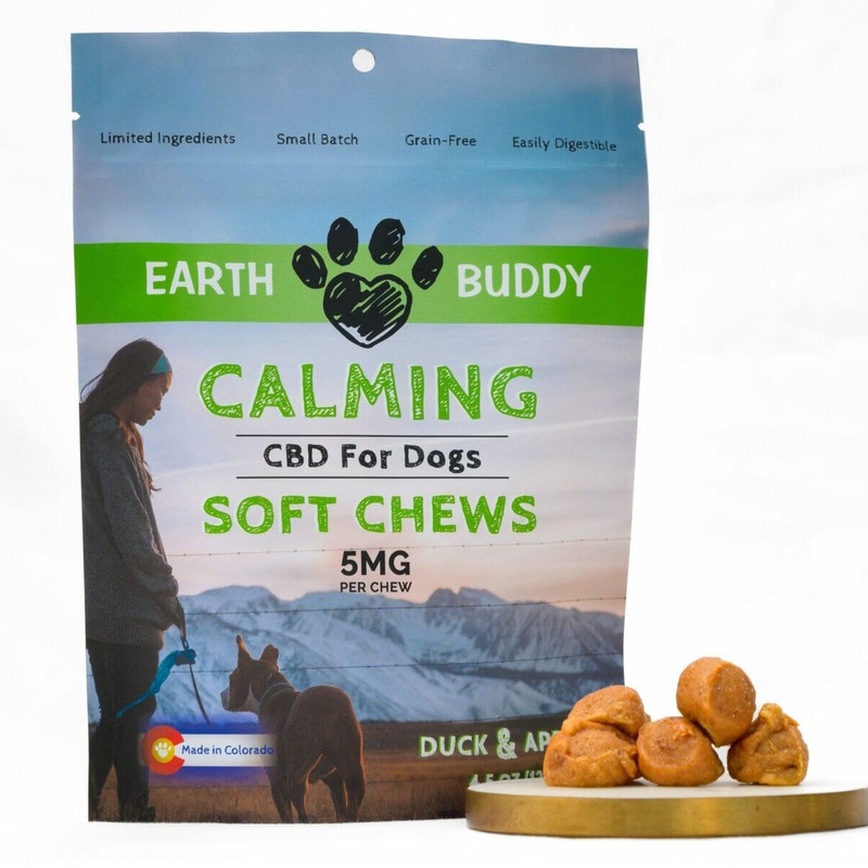 Earth Buddy Calming Chews for Dogs  Duck & Apple 5mg 4.5oz