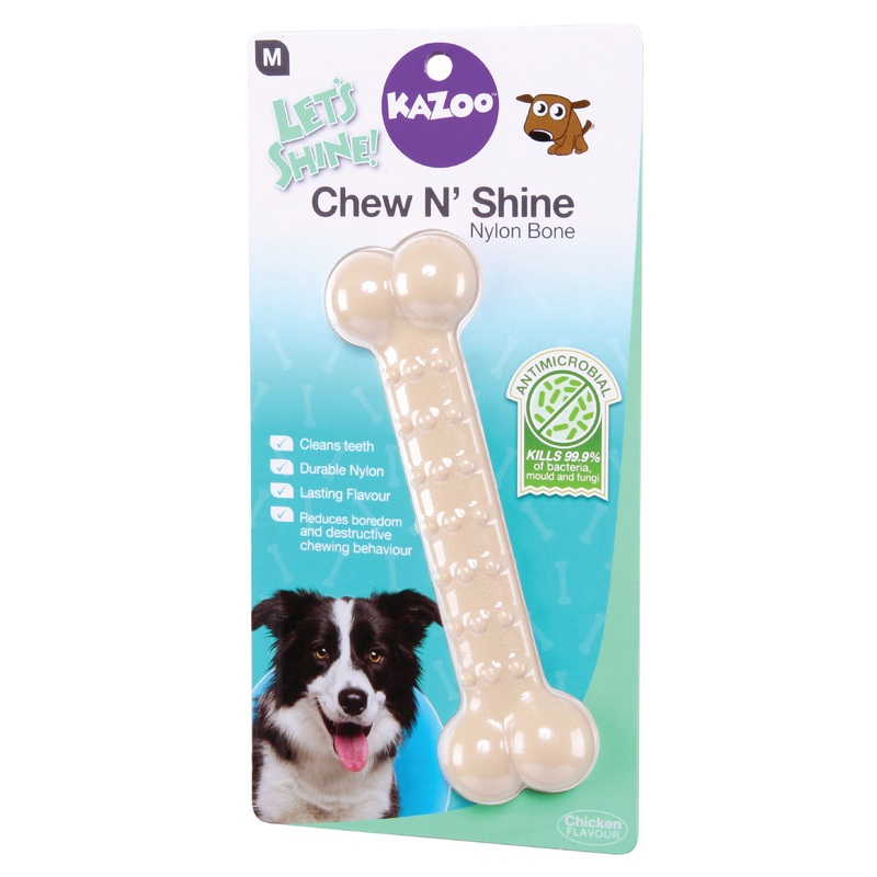 Kazoo Chew N Shine Nylon Bone Chicken