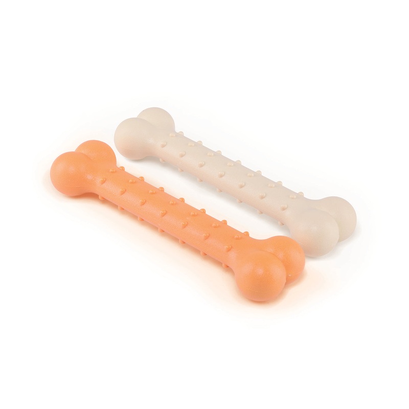 Kazoo Chew N Shine Nylon Bone Salmon